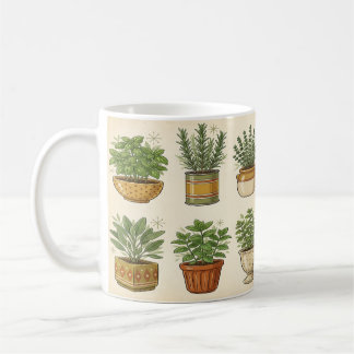Caneca Jardim de Ervas Retrô — Caneca de Café Botâ