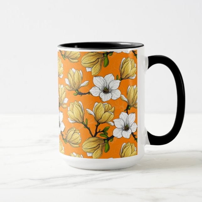Caneca Jardim de Magnolia em amarelo (Direita)