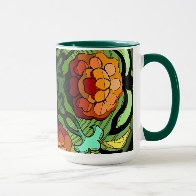 Caneca Jardim de outono (Direita)