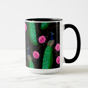 Caneca Jardim de pavão noturno