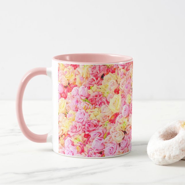 Caneca Jardim de rosas (Com Donut)