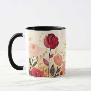 Caneca jardim de rosas caprichosas 