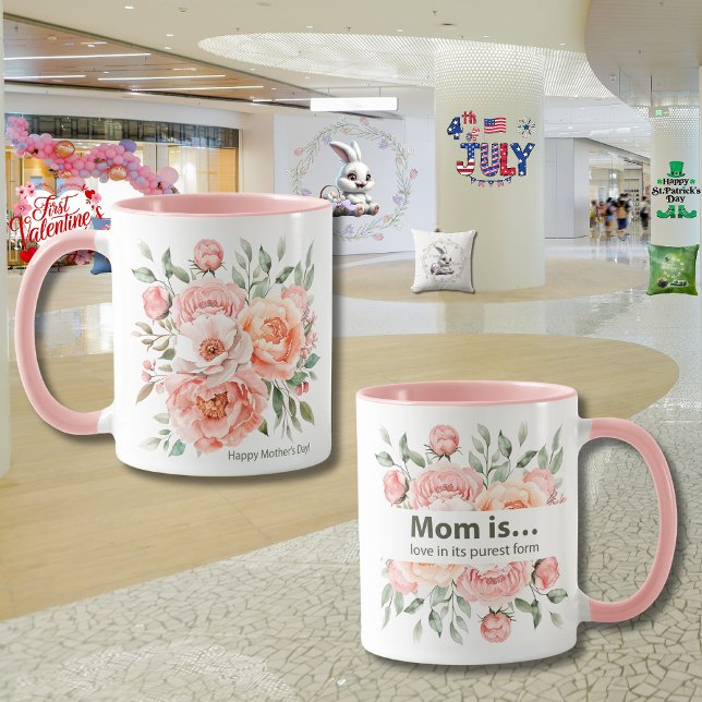 Caneca "Jardim do Amor" do Dia das Mães (Criador carregado)