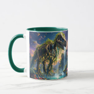 Caneca Jardim do Dinossauro Fantasy Cute Skeleton