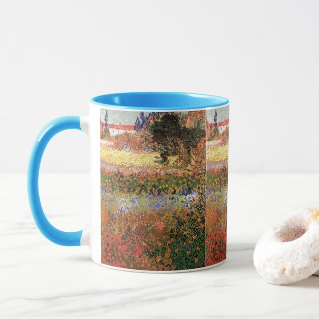 Caneca Jardim Flor de Vincent van Gogh (Com Donut)