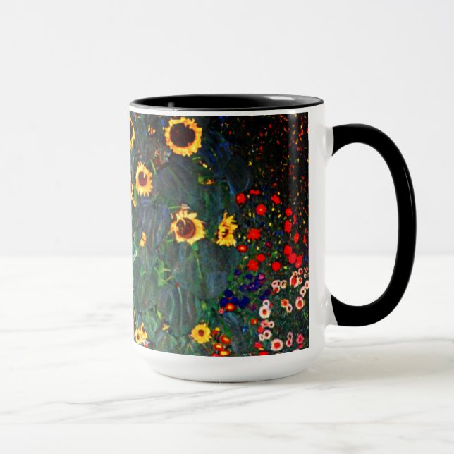 Caneca Jardim Flor Gustav Klimt (Direita)