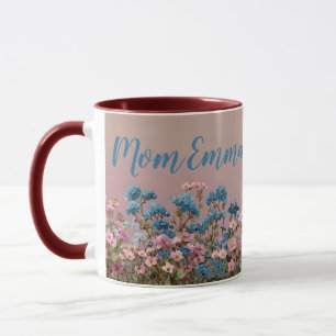 Caneca Jardim Floral de Primavera Vintage para Mamãe