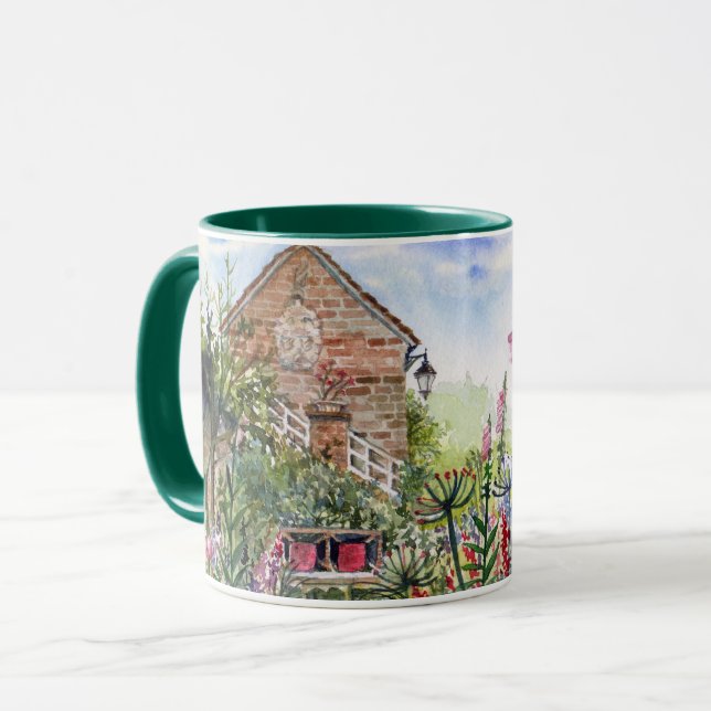 Caneca Jardim Inglês de Flores Silvestres de Verão em Yor (Frente Esquerda)