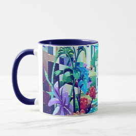 Caneca Jardim Surreal - Ilustração Floral design 2