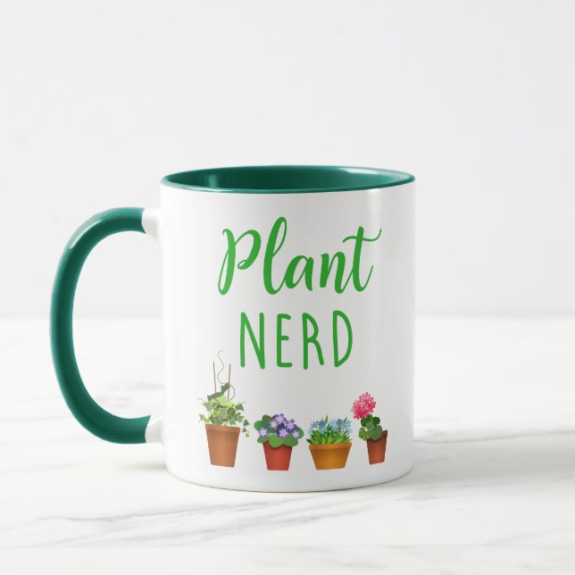 Caneca Jardinagem engraçada e Houseplant do nerd da (Esquerda)