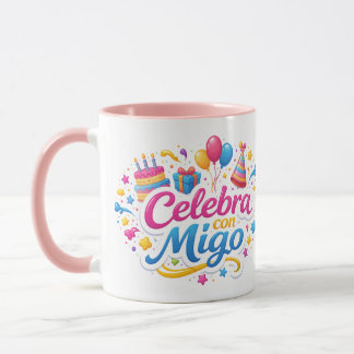 Caneca Jarra Personalizada “Celebra Conmigo” | Ideal para