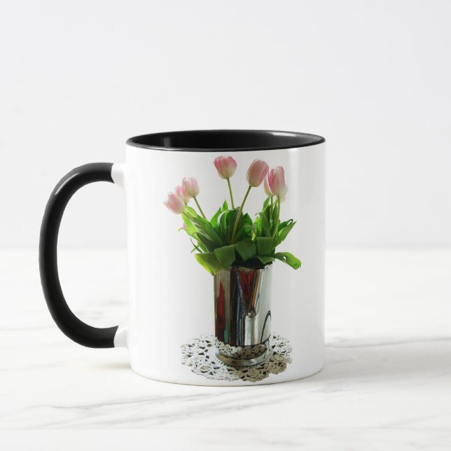 Caneca Jarro de Tulipas Rosa (Esquerda)