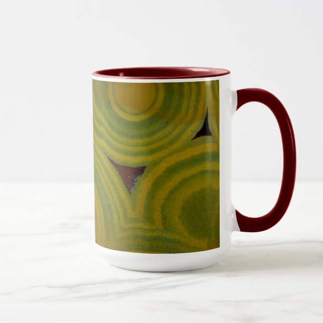 Caneca Jasper Oceano com Manchas Amarelas (Direita)