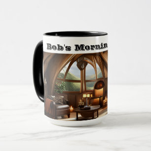 Caneca Java Personalizável Personalizável da Manhã de Bob