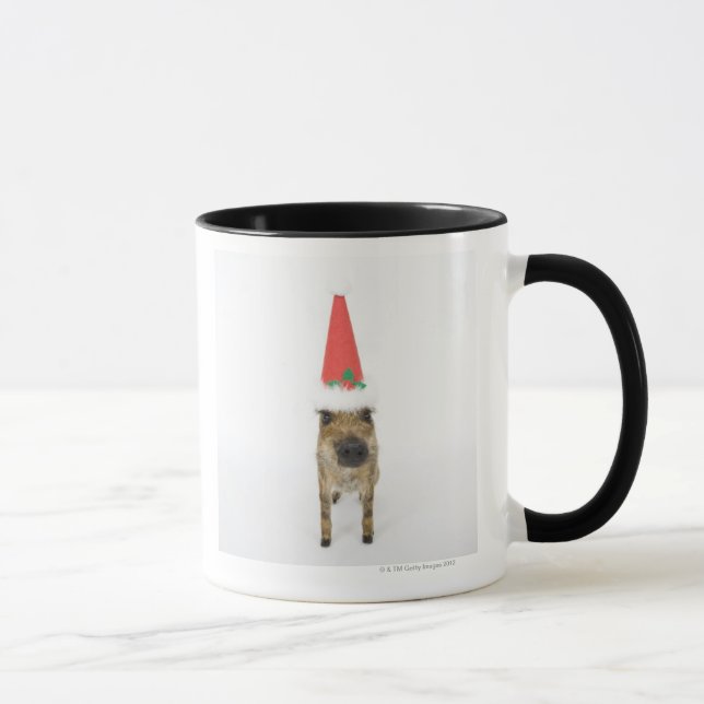 Caneca Javali com chapéu do Natal (Direita)