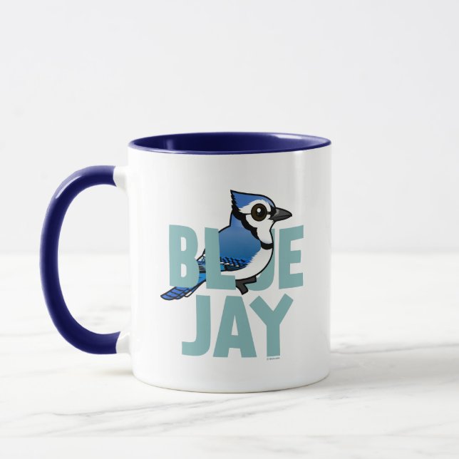 Caneca Jay azul enorme (Esquerda)