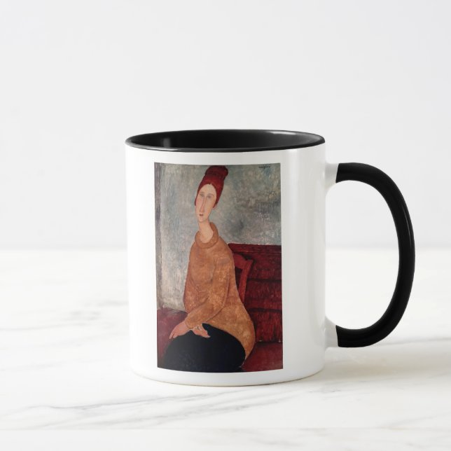 Caneca Jeanne Hebuterne em uma ligação em ponte amarela, (Direita)