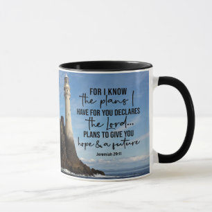 Caneca Jeremiah 29:11 Eu sei os planos que tenho para voc