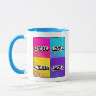 Caneca JESUS - 4 Quadrados