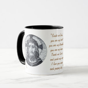Caneca Jesus Cristo e Oração "Guie-me Senhor" Café Tea