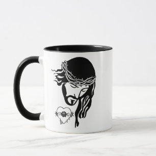 Caneca Jesus Cristo Joga Arte Cardíaca Sangrando