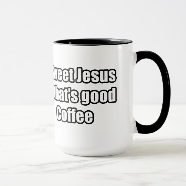 Caneca Jesus doce que é bom café (Direita)