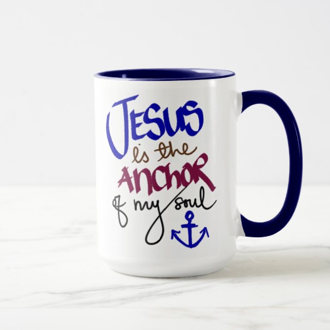 Caneca Jesus é a âncora da minha alma (Direita)