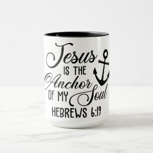 Caneca Jesus É A Âncora da minha alma/hebraicos 6:19
