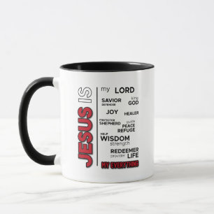 Caneca Jesus é a minha nuvem de "Tudo"
