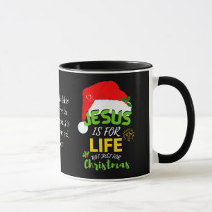 Caneca JESUS É A VIDA, Não Só Para o Natal