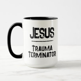 Caneca Jesus é o Terminador do Trauma Esperança Cristã
