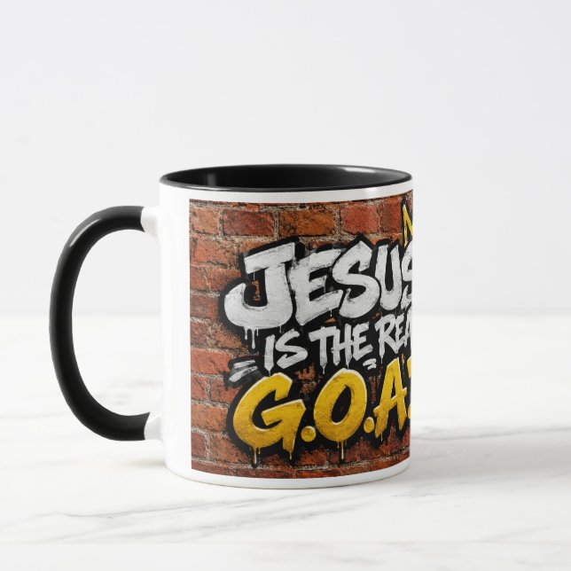 Caneca Jesus é o verdadeiro G.O.A.T (Esquerda)