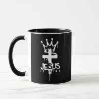 Jesus é Rei Fé Religiosa Cristã Cruz