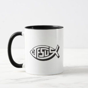 Caneca Jesus Ichthys Mug