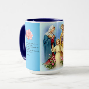 Caneca Jesus, Maria e Joseph Prayer