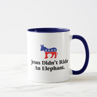 Caneca Jesus Não Montou Um Elefante - Partido Democrata
