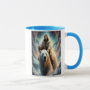 Caneca Jesus num urso polar 5x7