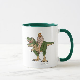 Caneca Jesus que monta T-Rex