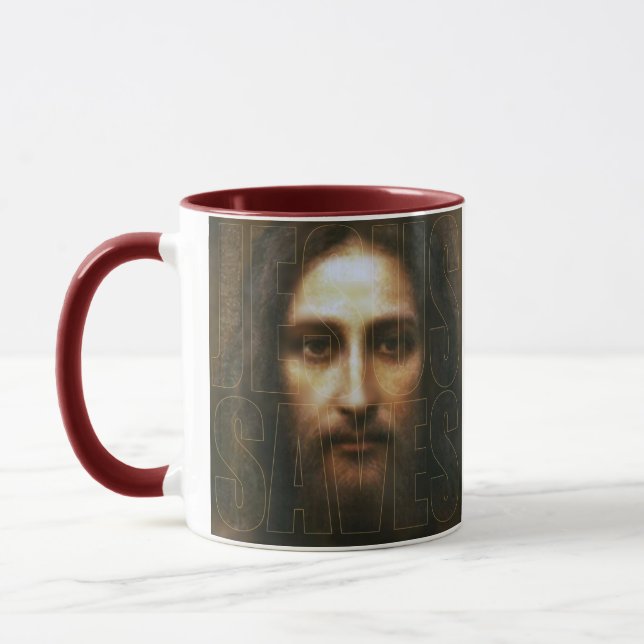 CANECA JESUS SALVAR A ENGRENAGEM IMPRESSIONANTE POR (Esquerda)