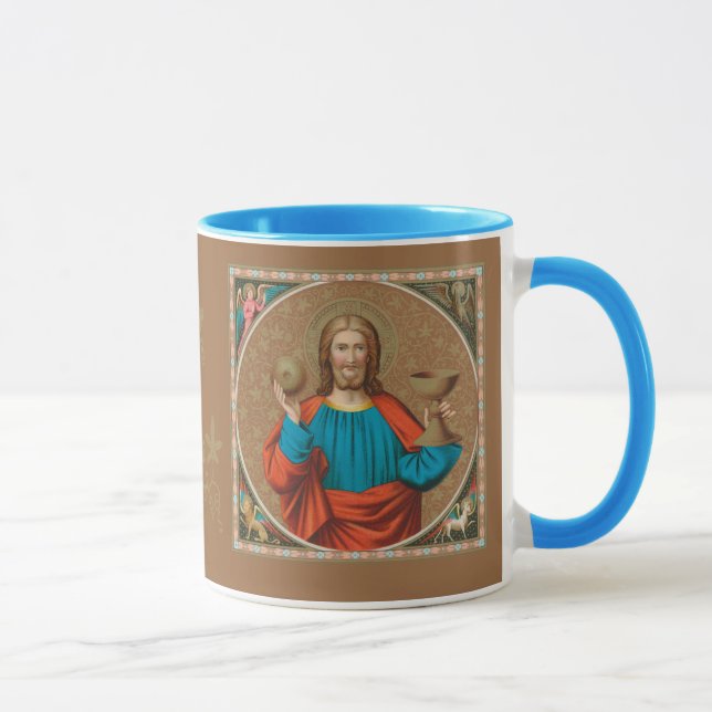 Caneca Jesus Segurando a Eucaristia (SNV 050) (Direita)