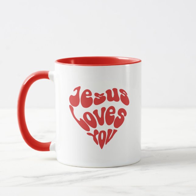 Caneca Jesus Te Ama Mug (Esquerda)