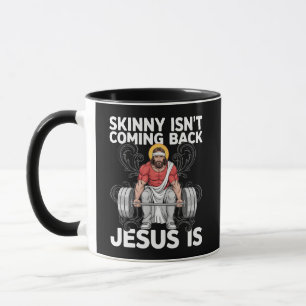 Caneca Jesus Treino Academia Magro Não Está Voltando