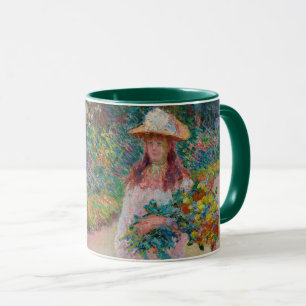 Caneca Jeune fille dans le jardin de Giverny, 1888