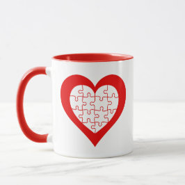 Caneca Jigsert Heart