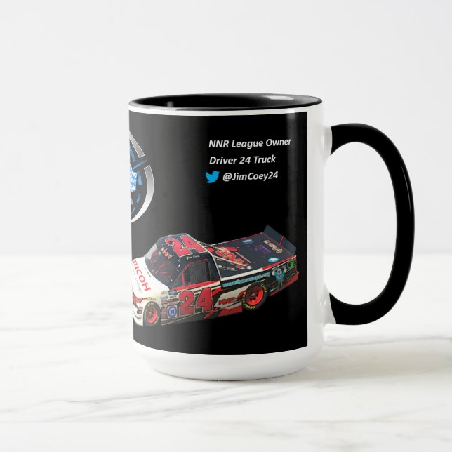 Caneca Jim Coey, motorista da NNR Iracing (Direita)