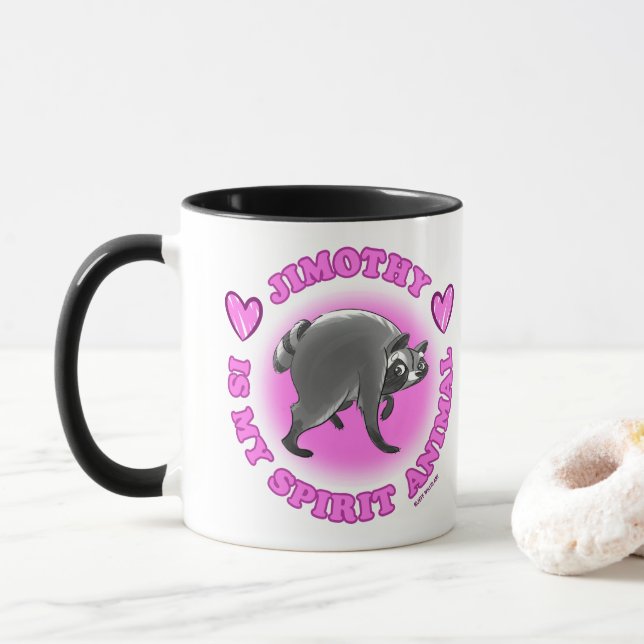 CANECA JIMOTHY É MEU ANIMAL ESPIRITUAL (Com Donut)