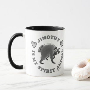 CANECA JIMOTHY É MEU ANIMAL ESPIRITUAL - P&B