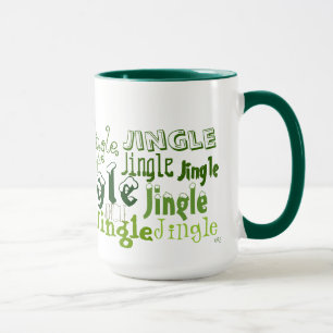 Caneca Jingle Green Holiday Graphics Mug