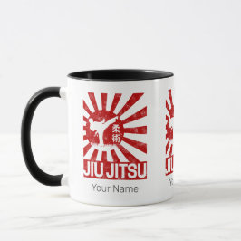 Caneca Jiu Jitsu Fighter Japonês Vintage Artes Marciais