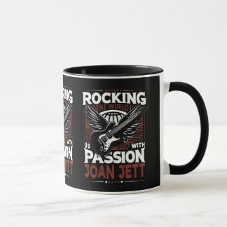 Caneca Joan Jett Designs: Criações de Na moda Mug para o
